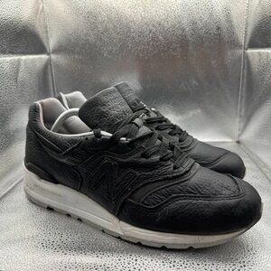 Size 10.5 New Balance 997 Leather Bison Capsule Black Mens Lace Up Shoes M997BSO